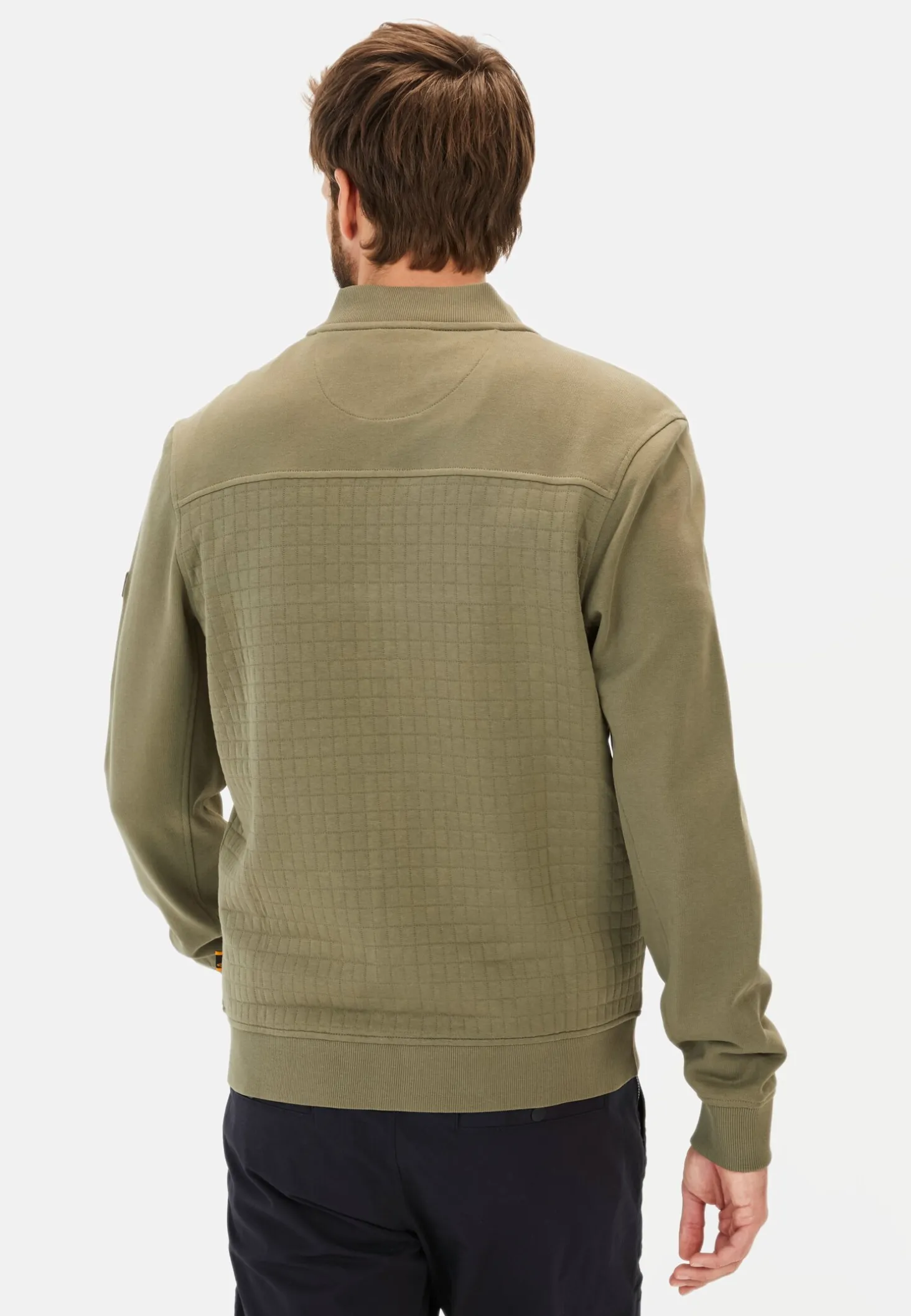 Sweatjacke mit Stehkragen