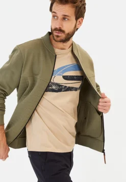 Sweatjacke mit Stehkragen