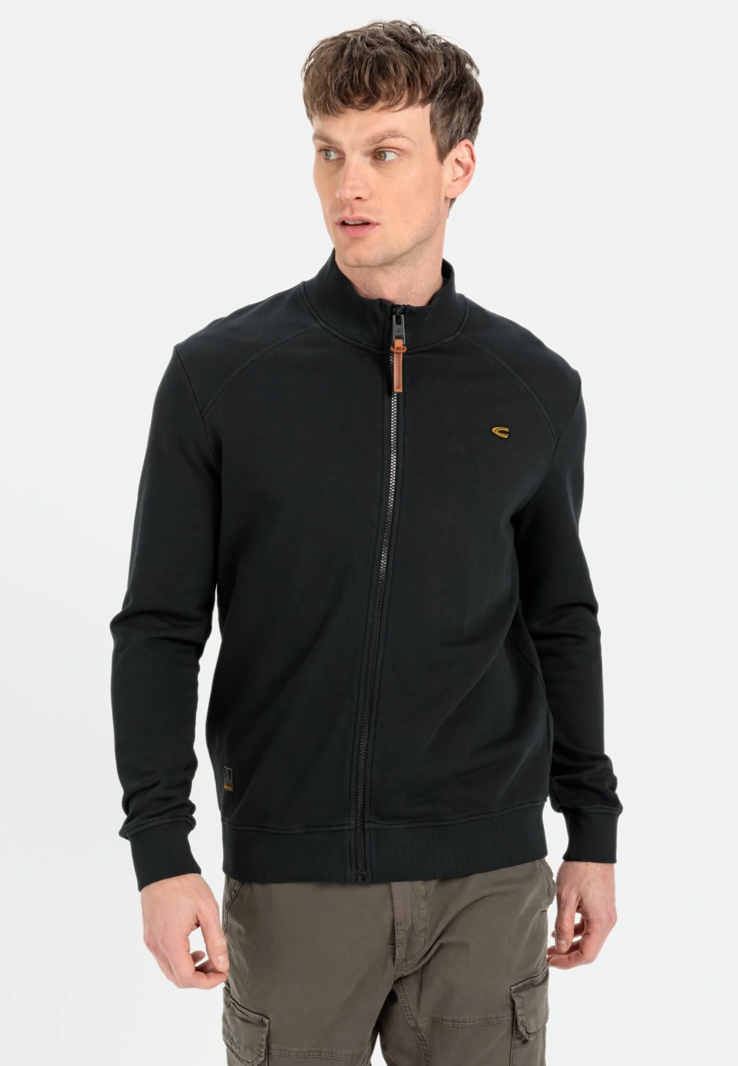 Sweatjacke mit Stehkragen