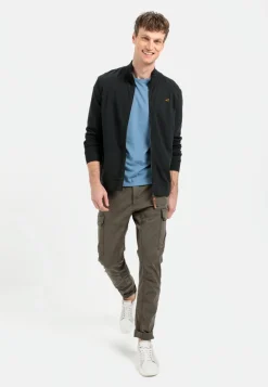 Sweatjacke mit Stehkragen