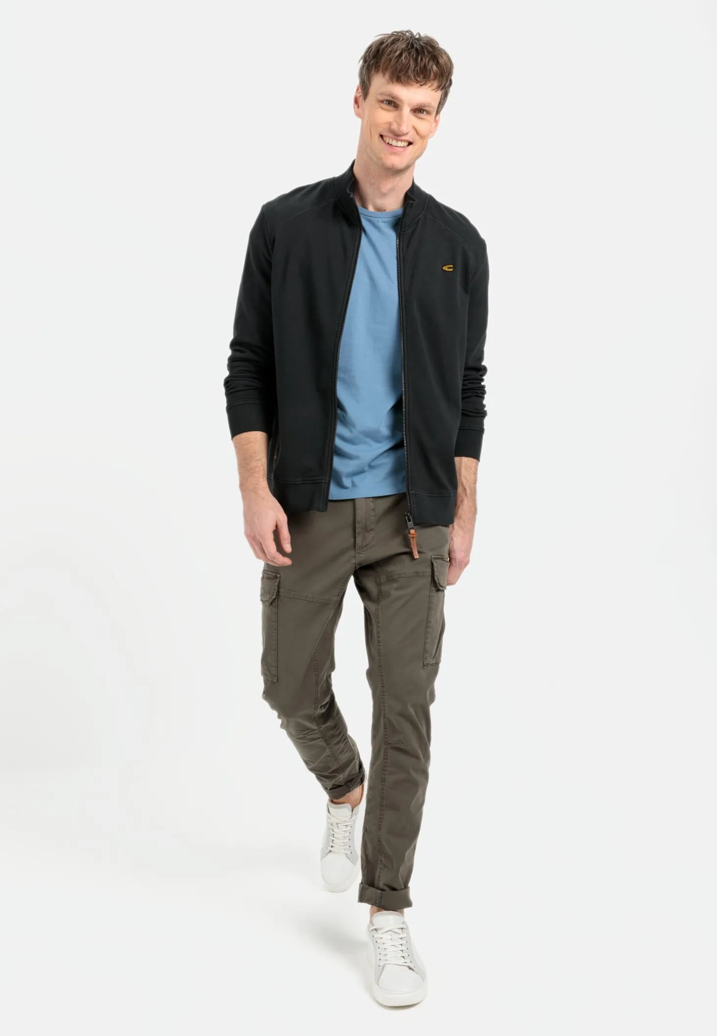 Sweatjacke mit Stehkragen