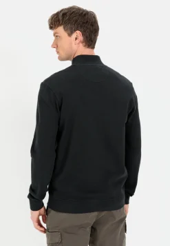 Sweatjacke mit Stehkragen