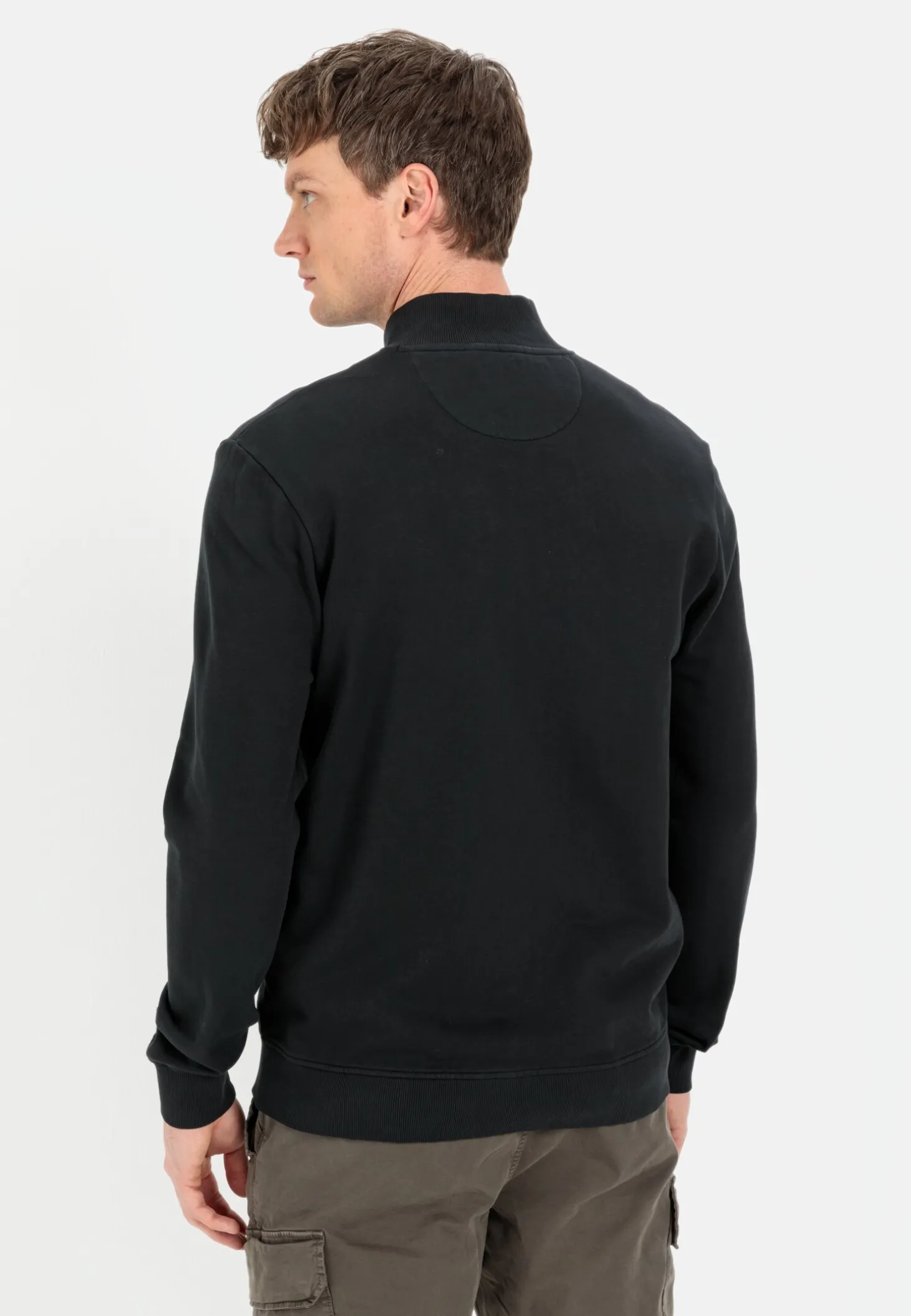 Sweatjacke mit Stehkragen