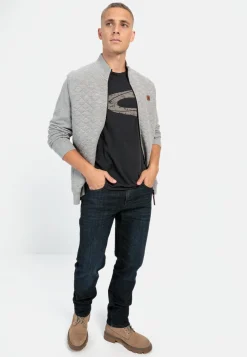 Sweatjacke mit Steppmuster