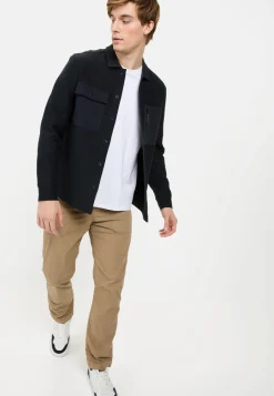 Sweat-Overshirt mit Brusttaschen