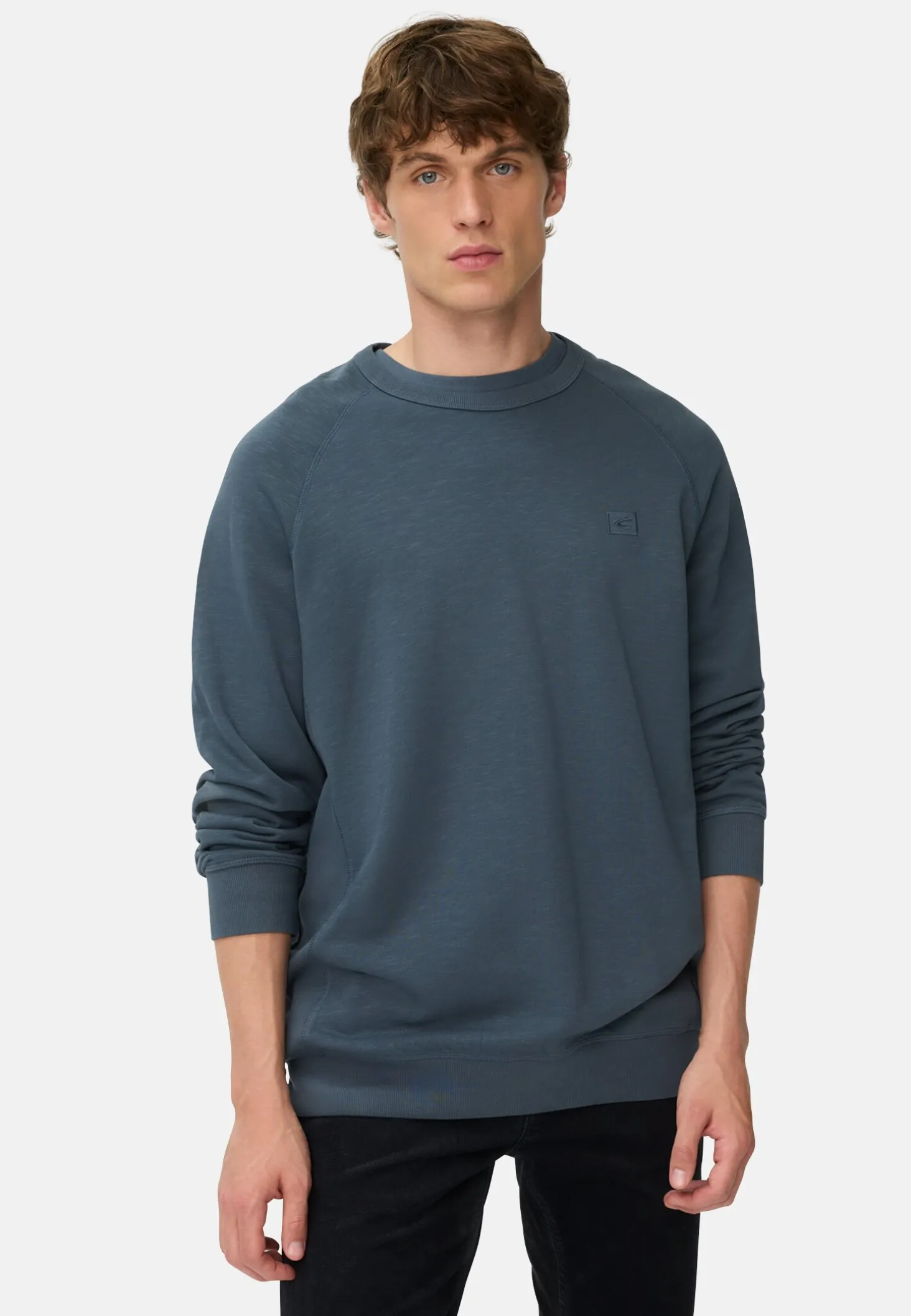 Sweatshirt aus reiner Baumwolle mit Raglanärmeln