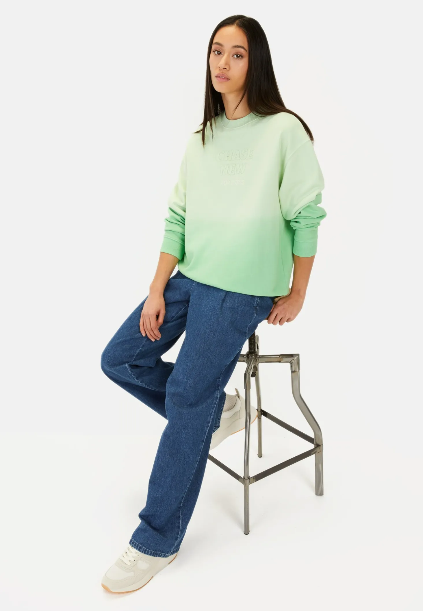 Sweatshirt mit Garment Dye-Effekt