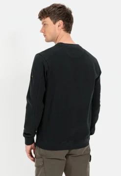 Sweatshirt mit Print aus reiner Baumwolle