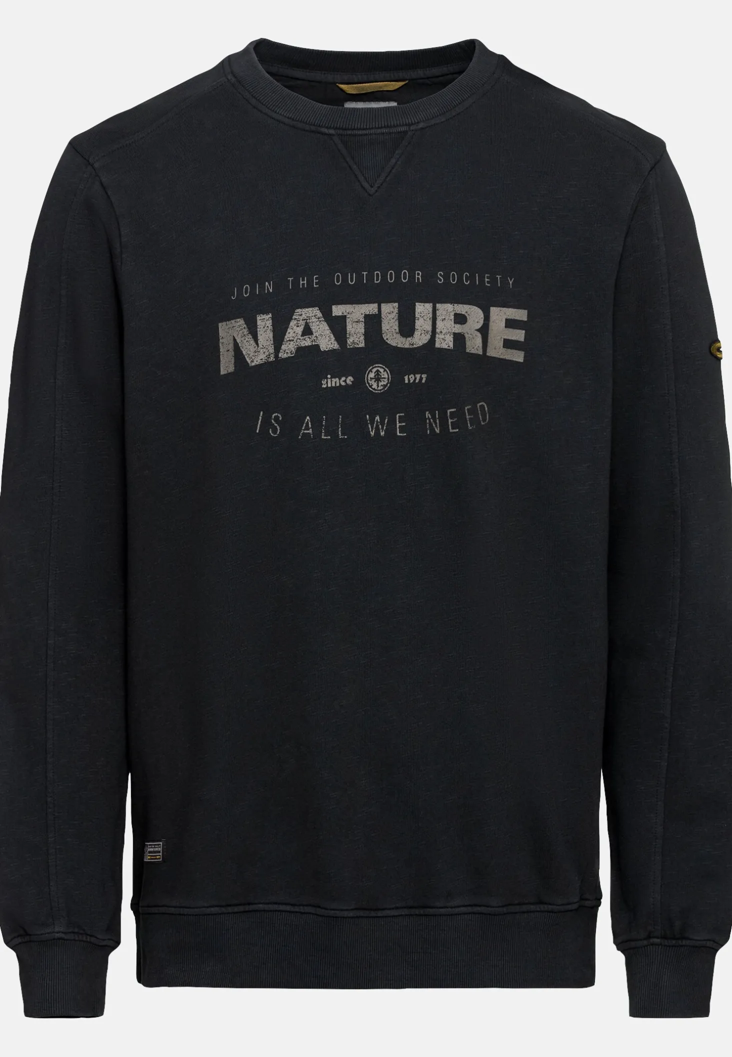 Sweatshirt mit Print aus reiner Baumwolle