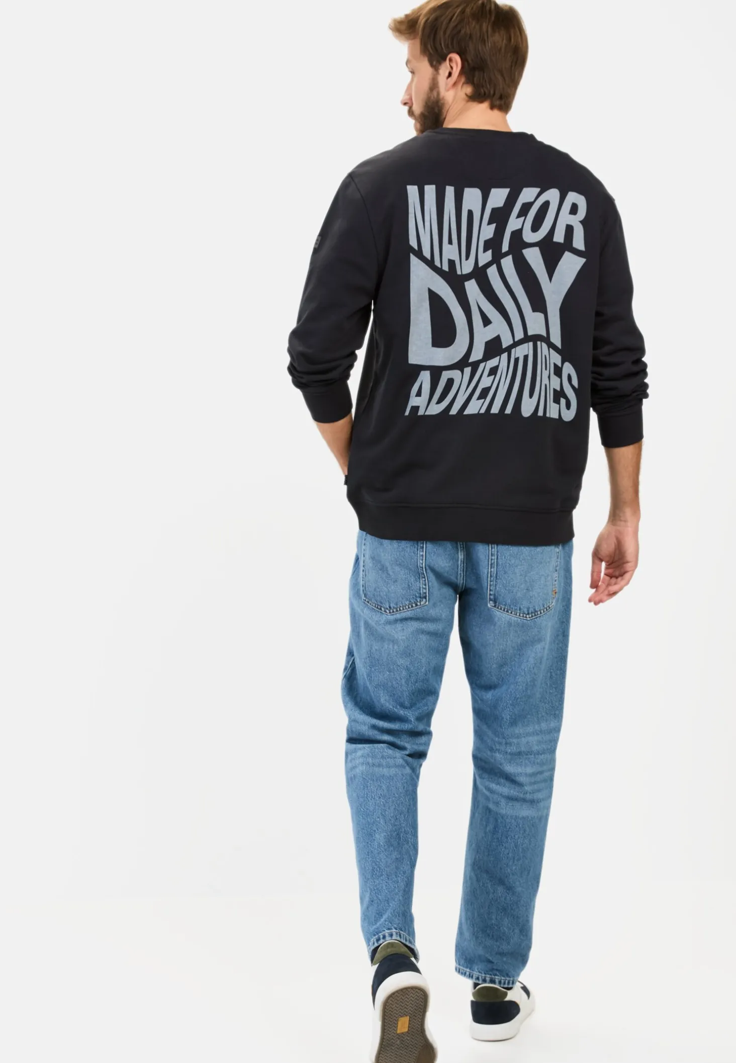 Sweatshirt mit Rückenprint