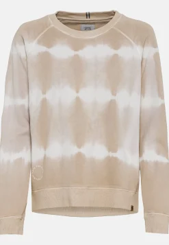 Sweatshirt mit Tie-Dye Effekt