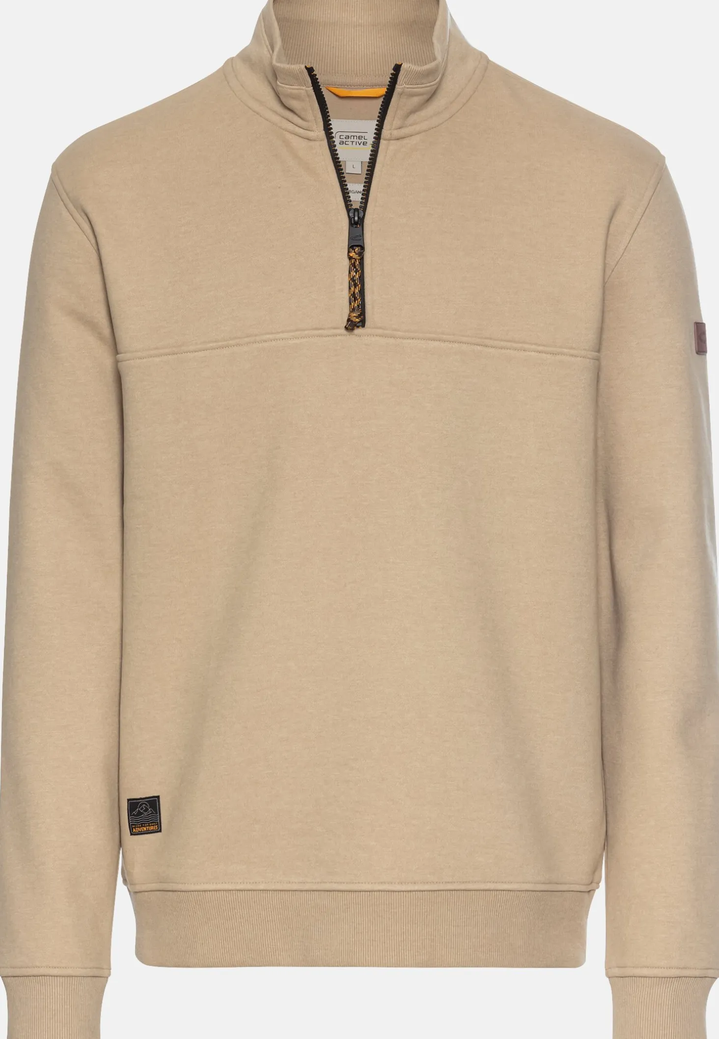 Sweatshirt mit Troyer-Kragen