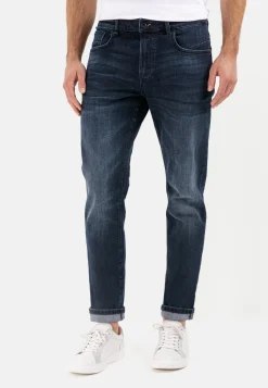 Tapered Fit Selvedge Jeans mit Smartphone Tasche