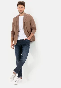 Tapered Fit Selvedge Jeans mit Smartphone Tasche