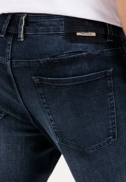 Tapered Fit Selvedge Jeans mit Smartphone Tasche