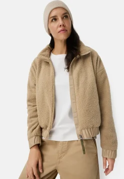 Teddy Blouson mit Stehkragen und 2-Wege-Reißverschluss
