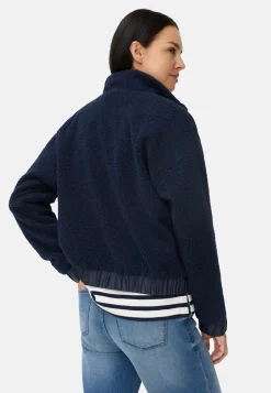Teddy Blouson mit Stehkragen und 2-Wege-Reißverschluss