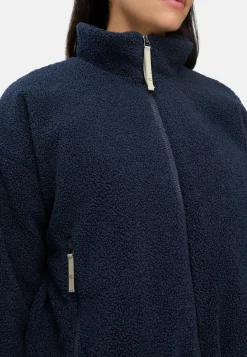 Teddy Blouson mit Stehkragen und 2-Wege-Reißverschluss