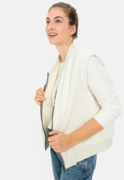 Teddy Weste mit Strickbündchen