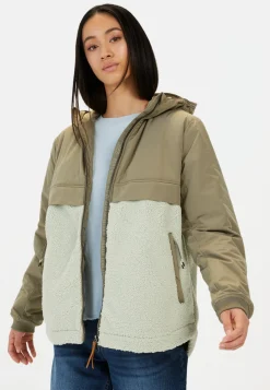 Teddyjacke mit Kapuze