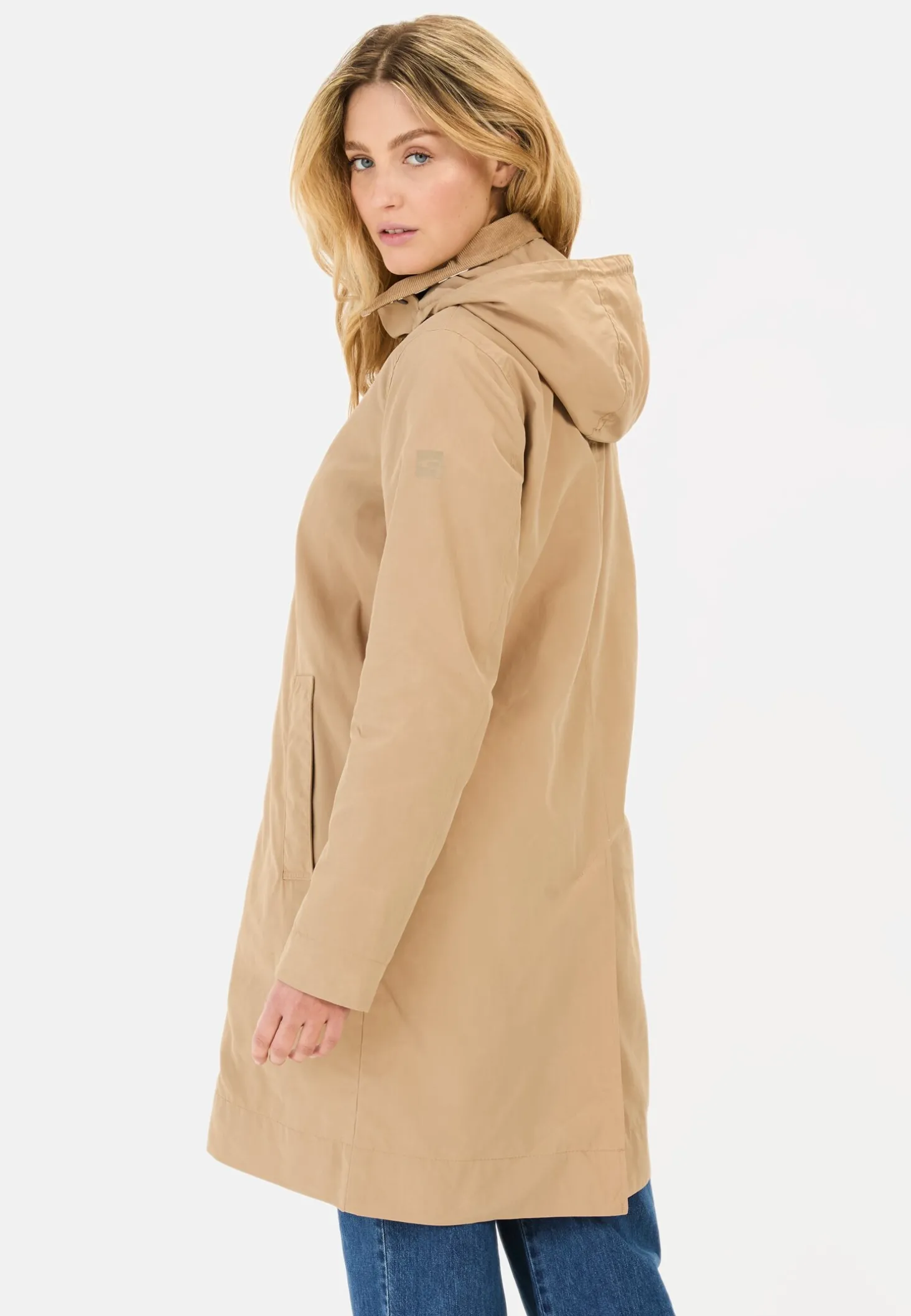 Trenchcoat aus gewachster Baumwolle