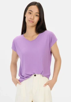 T-Shirt aus elastischer Viskose