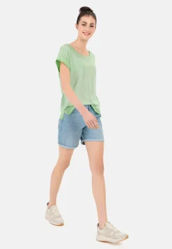 T-Shirt aus softem Modal-Baumwollmix