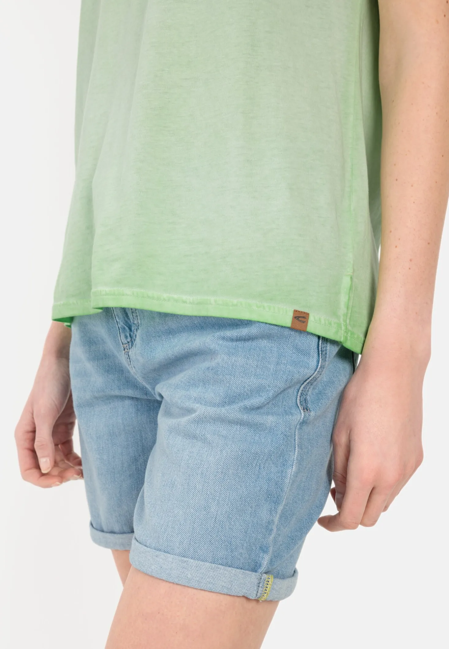T-Shirt aus softem Modal-Baumwollmix