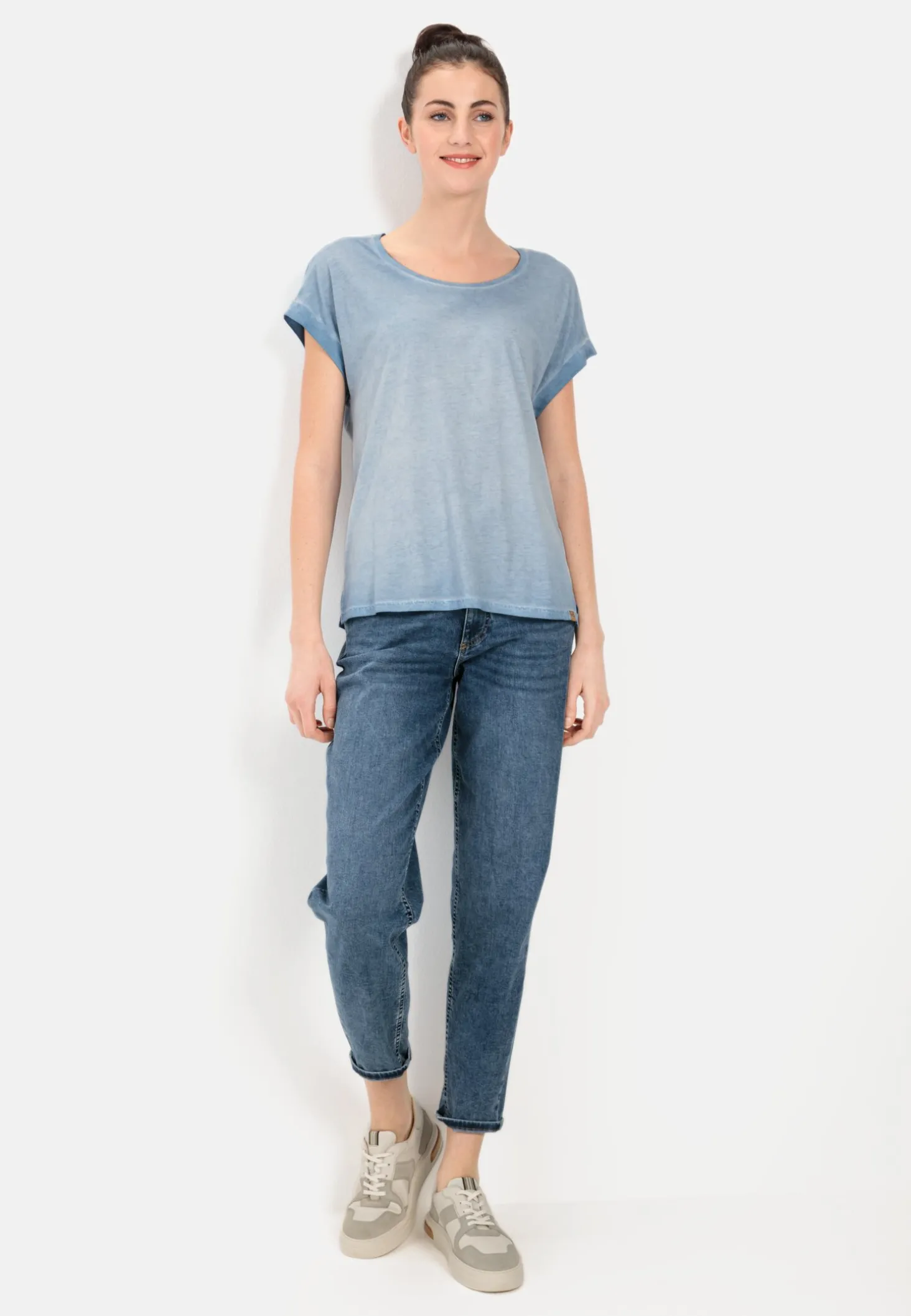 T-Shirt aus softem Modal-Baumwollmix