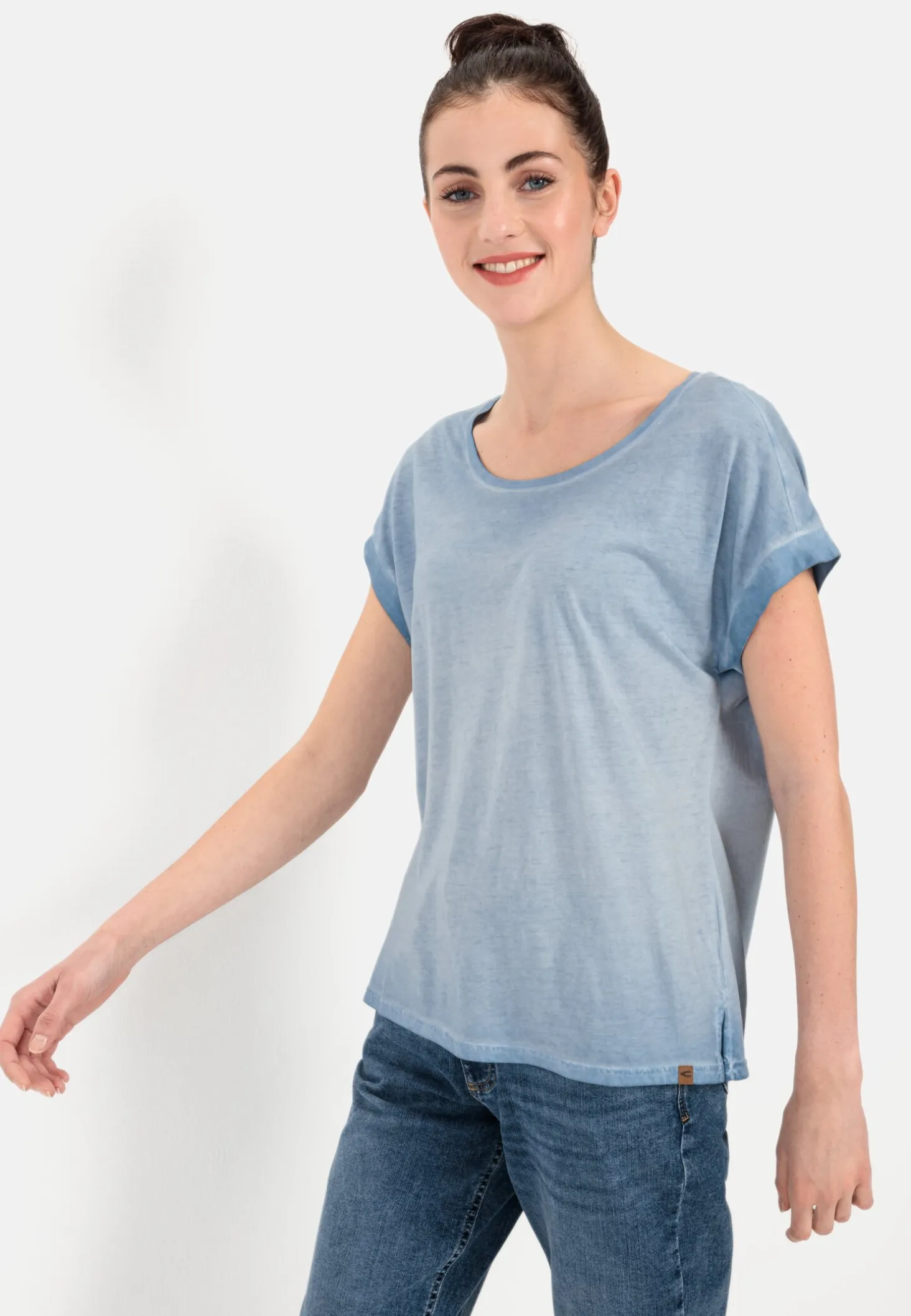 T-Shirt aus softem Modal-Baumwollmix