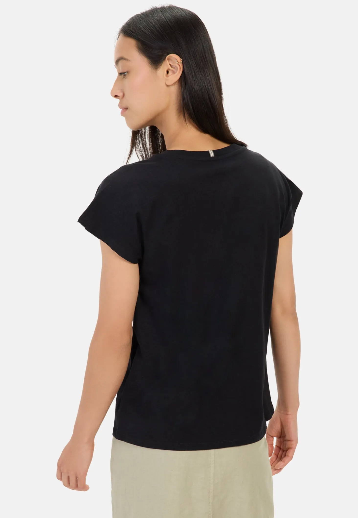 T-Shirt mit Blumenprint aus Baumwolle