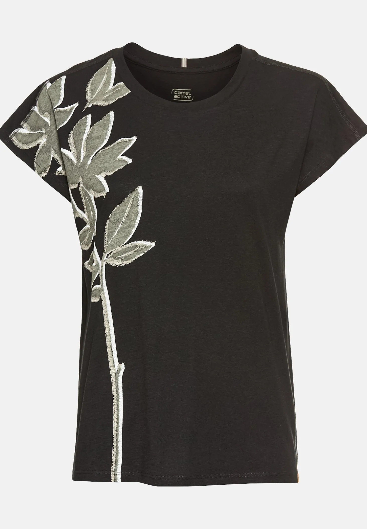 T-Shirt mit Blumenprint aus Baumwolle