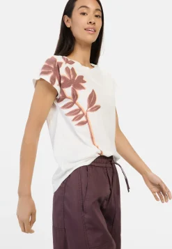 T-Shirt mit Blumenprint aus Baumwolle