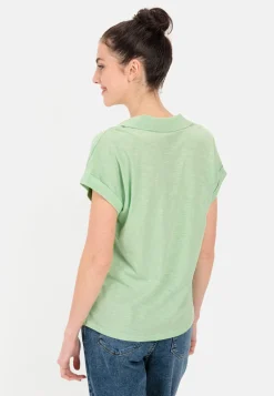 T-Shirt mit Polokragen aus Organic Cotton