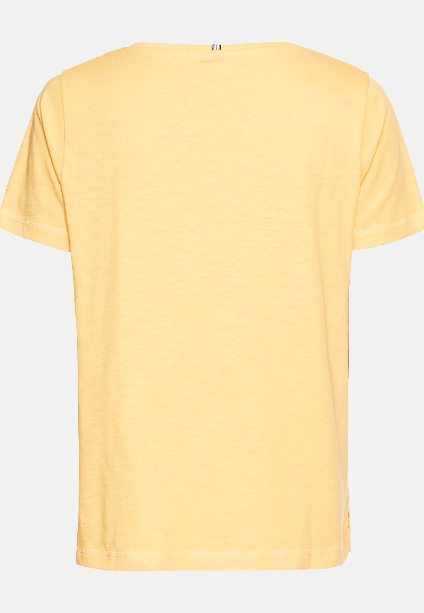 T-Shirt mit V-Ausschnitt aus reiner Baumwolle