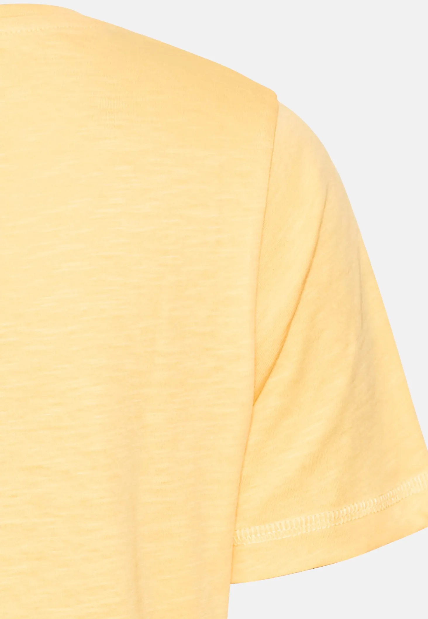 T-Shirt mit V-Ausschnitt aus reiner Baumwolle