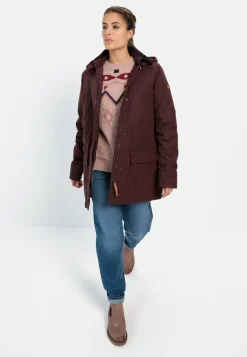 Wachsjacke mit abnehmbarer Kapuze