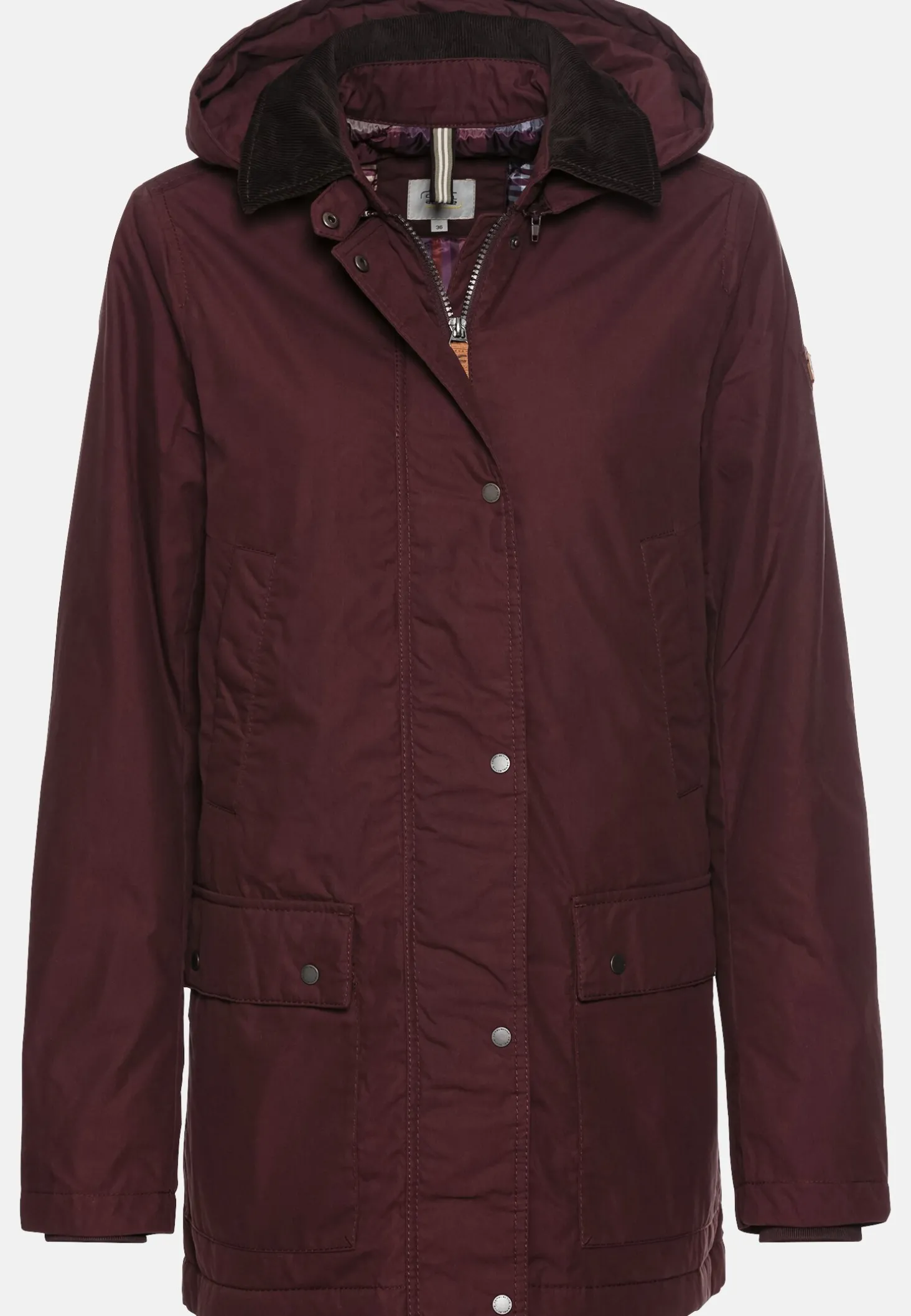Wachsjacke mit abnehmbarer Kapuze