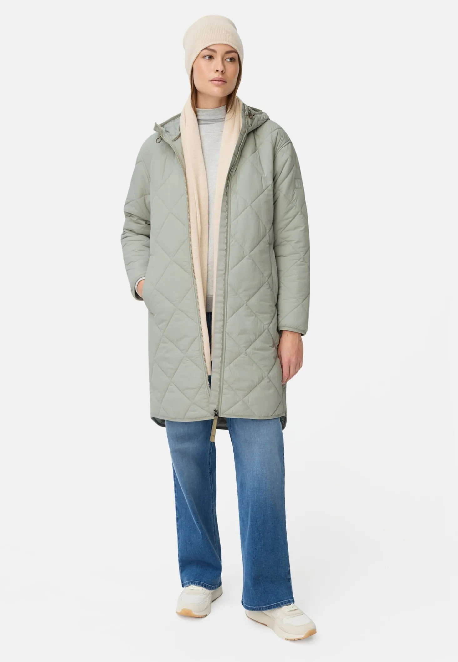 Wasserabweisender Parka mit einem Zwei-Wege Reißverschluss
