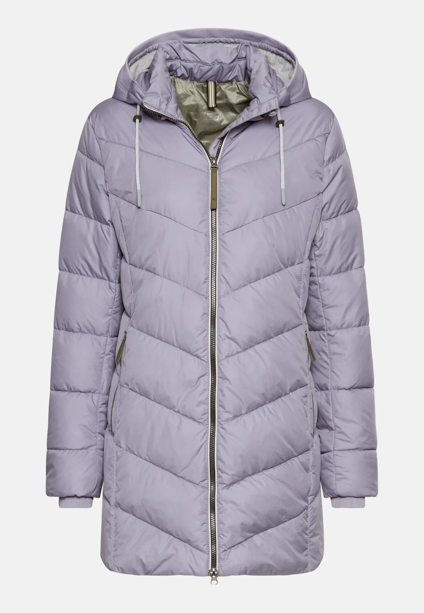 Wattierte Jacke mit abnehmbarer Kapuze