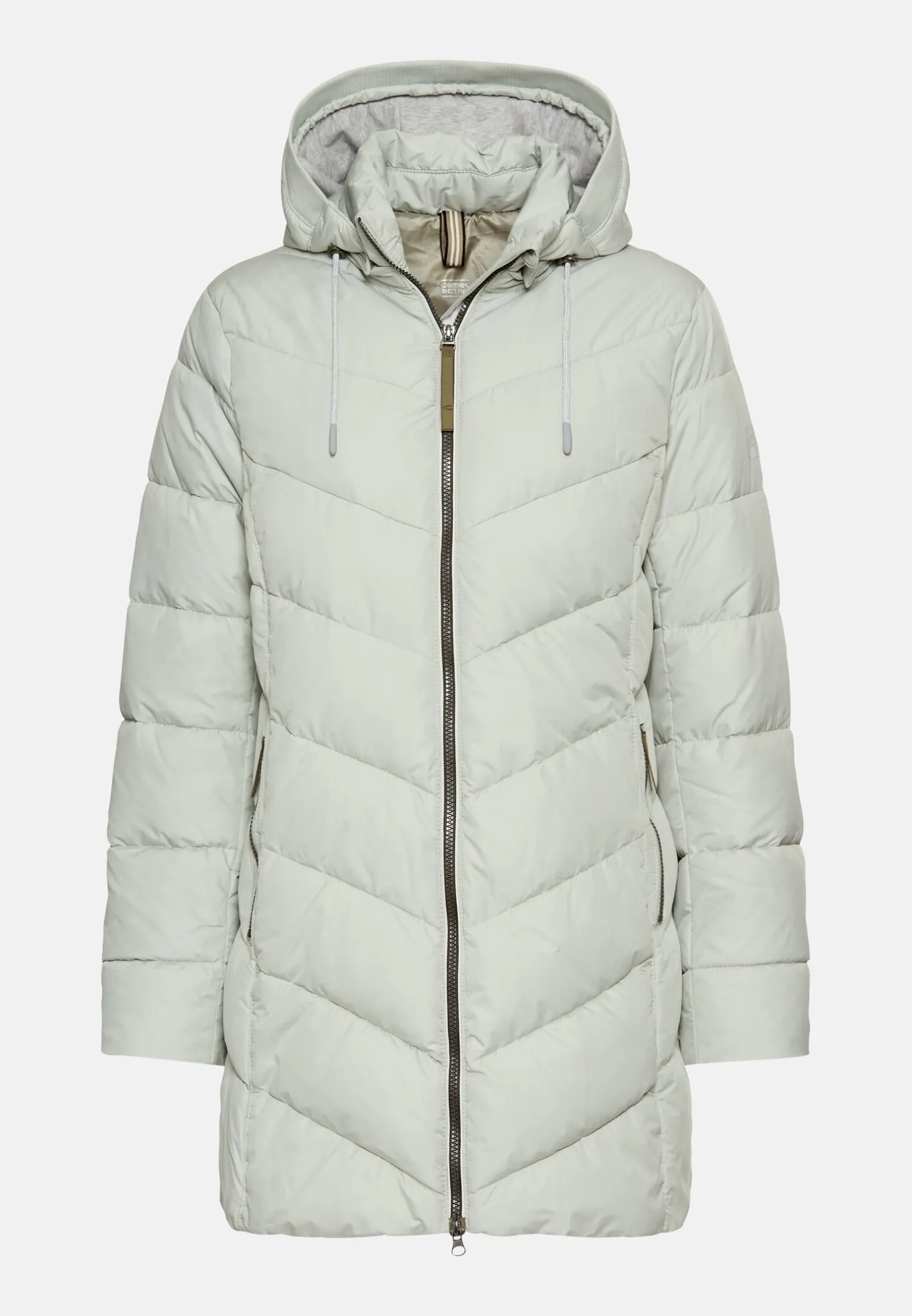 Wattierte Jacke mit abnehmbarer Kapuze