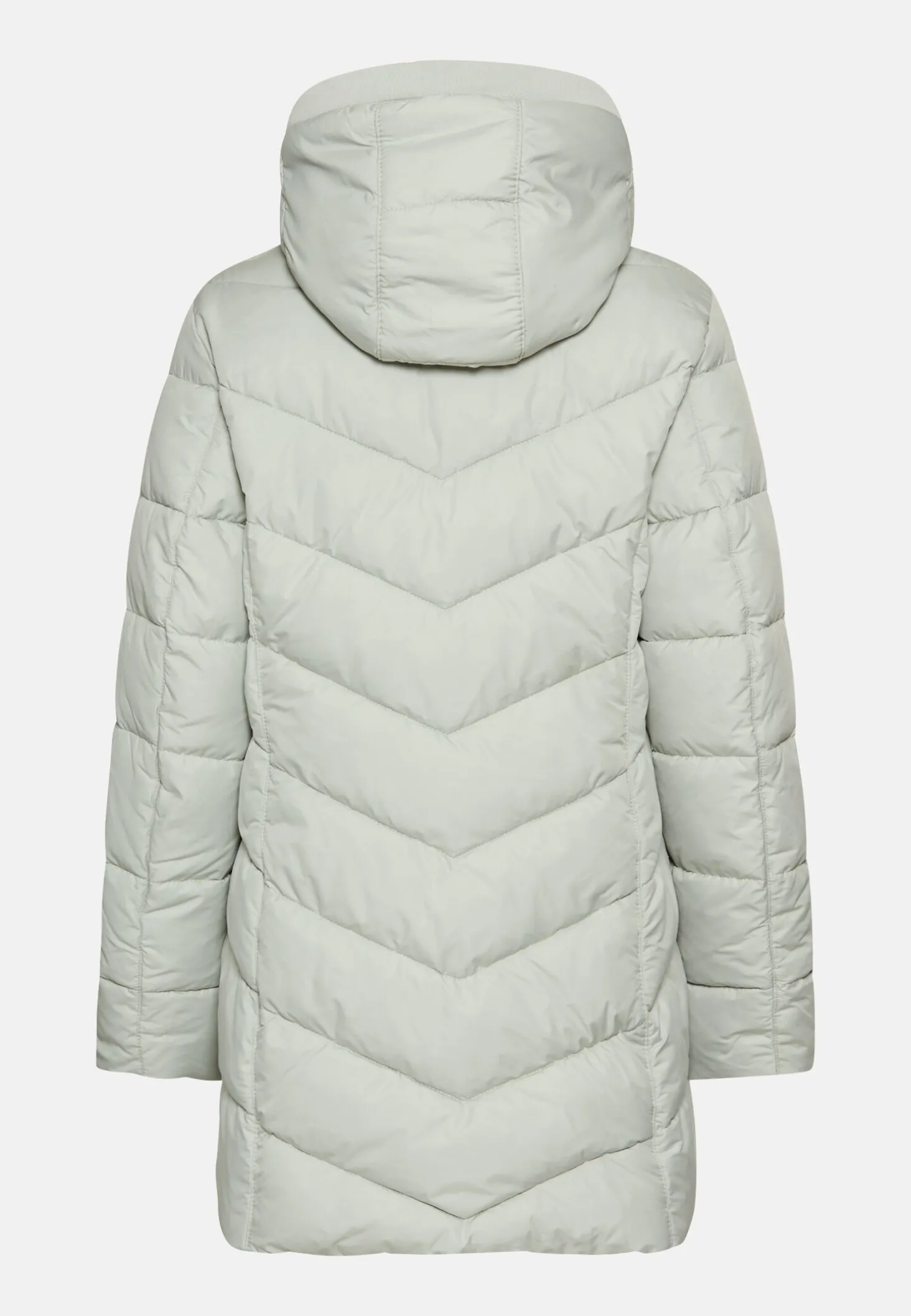 Wattierte Jacke mit abnehmbarer Kapuze